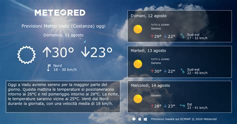 prognoza meteo vadu constanta